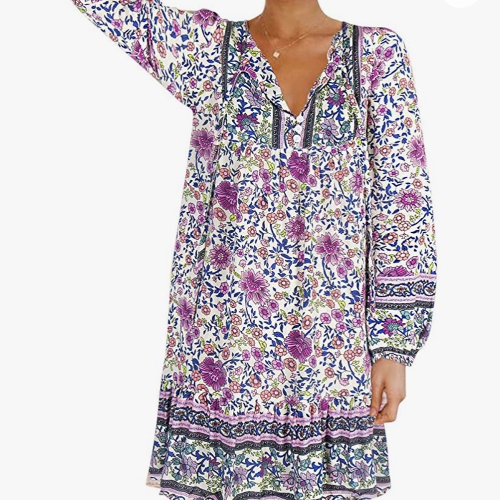 Smock floral dress NWT